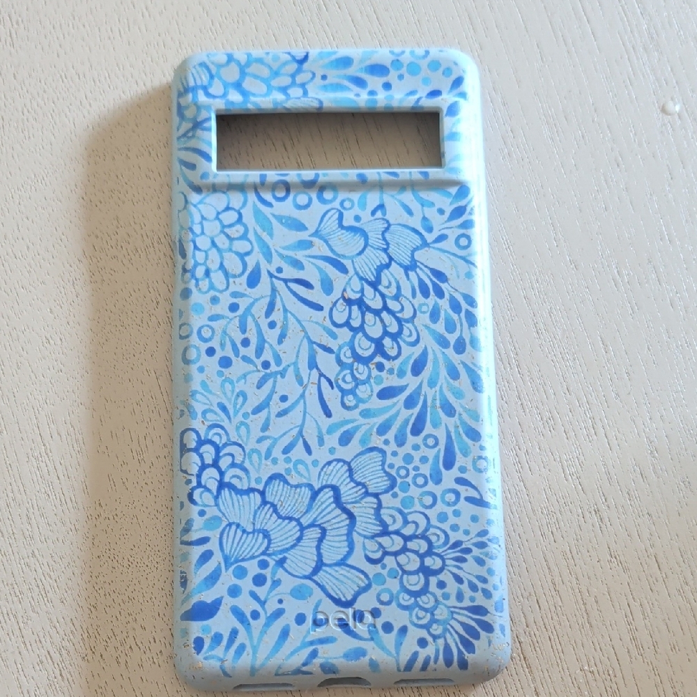 Blue Floral Phone Case Cover